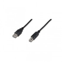 Assmann Kabel połączeniowy USB 2.0 HighSpeed Typ USB A/USB B M/M 1m Czarny