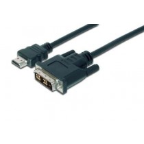 Assmann Kabel adapter HDMI Standard 1080p 60Hz FHD Typ HDMI A/DVI-D (18+1) M/M czarny 2m