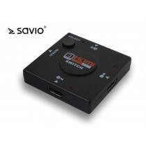 Savio SAVKABELCL-26 CL-26 HDMI Switch 3 porty, Full HD, blister