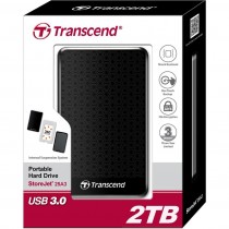 Transcend TS2TSJ25A3K StoreJet 25A3 2TB USB 3.0 2.5 HDD Wstrząsoodporny Szybki Backup