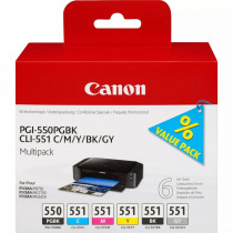 Canon Multipack PGI-550/CLI-551 PGBK/C/M/Y/BK/GY