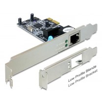 DeLOCK Karta PCI express LAN 1GB + LOW PRO