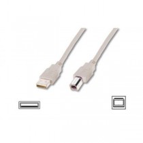 Assmann Kabel połączeniowy USB 2.0 HighSpeed Typ USB A/USB B M/M 5m Szary