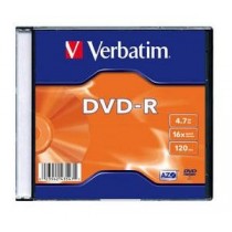 Verbatim 43547 DVD-R slim jewel case 1pc 4.7GB 16x