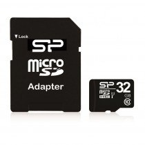 Silicon-Power Karta pamięci microSDHC 32GB CLASS 10 + adapter