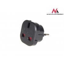 Maclean Adapter zasilania MCE72 UK na wtyk EU, czarne