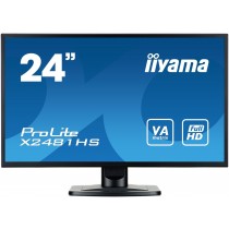 iiyama Monitor 24 X2481HS-B1 SLIM AMVA+, HDMI, DVI, 6 ms, Głośniki