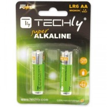 Techly Baterie alkaliczne LR06 AA 2szt, (IBT-LR06T2B)