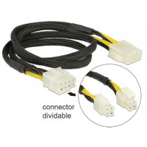 DeLOCK Przedłużacz kabla zasilającego EPS(M)(2x4PIN)->EPS(F)8PIN 44cm