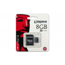 Kingston Karta pamięci microSDHC Class 4 8GB + Adapter SD