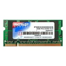 Patriot PSD22G8002S 2GB 800MHz DDR2 Non-ECC CL6 SODIMM