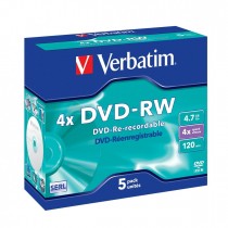 Verbatim DVD-RW 4x 4.7GB 5P JC 43285