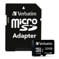 Verbatim Karta pamięci MicroSDHC 32GB Class 10 + adapter