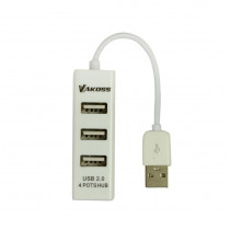 Vakoss Hub USB TC-234UX 4xUSB 2.0 czarny