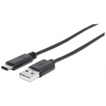 Manhattan 353298 Kabel USB-C 2.0 USB C/USB A M/M 1m czarny