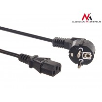 Maclean Kabel zasilający 3 pin 1,5M wtyk EU MCTV-691
