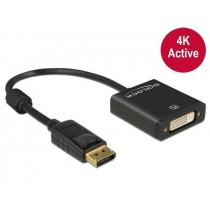DeLOCK Adapter DisplayPort (M) 1.2->DVI(24+5)(F) 4K Active