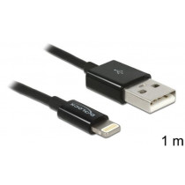 DeLOCK Kabel LIGHTNING(M) USB-A(M) 1m czarny