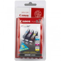 Canon Tinte CLI-521 2934B010 3er Multipack (CMY)