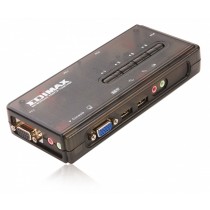 Edimax EK-UAK4 KVM USB SOHO Switch dla 4 komputerów (kable w zestawie)