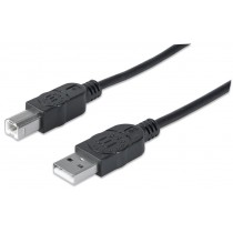 Manhattan 306218 Kabel USB 2.0 A-B M/M 1m czarny