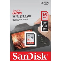 SanDisk KARTA ULTRA SDHC 16GB 80MB/s UHS-I Class 10