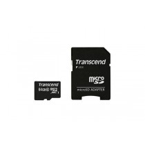 Transcend TS64GUSDXC10 karta pamięci microSDXC 64GB Class 10 + Adapter (SD 3.0)
