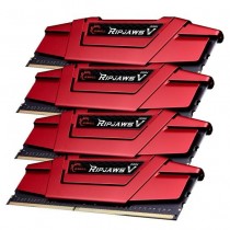 GSkill RAM Ripjaws V - 16 GB (4 x 4 GB Kit) - DDR4 DIMM 3000 CL15 Ripjaws V Serie DDR4 DRAM Speicher wurde für ansprechendes Design und Leistung konzipiert und ist