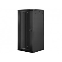 Lanberg Szafa instalacyjna wisząca 19'' 27U 600X600mm czarna (drzwi szklane)