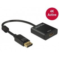 DeLOCK Adapter Displayport(M)->HDMI(F) Aktywny 4K Black