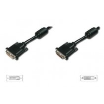 Assmann Kabel przedłużający DVI-D DualLink WQXGA 30Hz Typ DVI-D (24+1)/DVI-D (24+1) M/Ż Czarny 5m