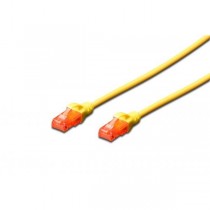 Digitus Patch cord U/UTP kat.6 PVC 0,5m Żółty