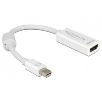 DeLOCK Adapter Displayport Mini(M) 1.1->HDMI(F) na kablu 12cm biały