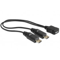 DeLOCK Kabel USB MICRO(F) -2x USB MICRO(M)