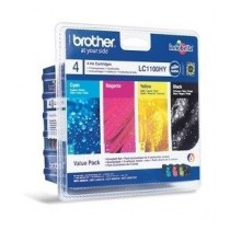 Brother LC1100HYVALBP Zestaw LC1100HY CMYK Blister Pack 900str MFC6490CW / DCP6690CW