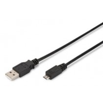 Assmann Kabel połączeniowy USB 2.0 HighSpeed Typ USB A/microUSB B M/M 3m Czarny