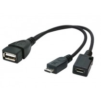 Gembird KABEL USB MICRO AF-BM+(F) USB 2.0 OTG 15CM