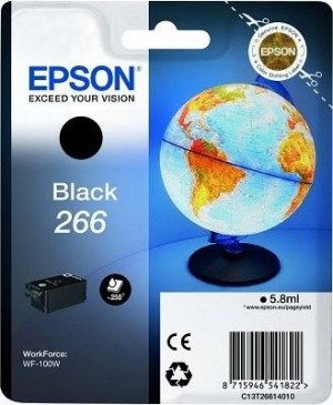 Epson Tusz T2661 5.8ml do WF-100W 250 stron czarny