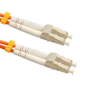 Qoltec 50460 Patchcord światłowodowy LC-LC Multimode 50/125U OM2 Duplex 1m