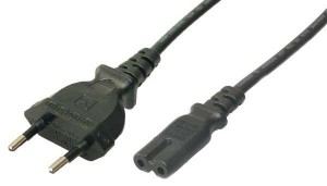LogiLink Kabel zasilający CP092 Euro-8 > C7 VDE czarny 1,8m