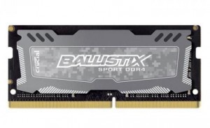 Crucial Pamięć SODIMM DDR4 Ballistix Sport LT 16GB (1x16GB) 2400MHz CL16 1,2V SRx8