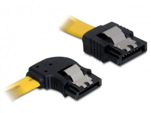 DeLOCK Delock Kabel SATA 6Gb St. gerade > St. li. Yellow