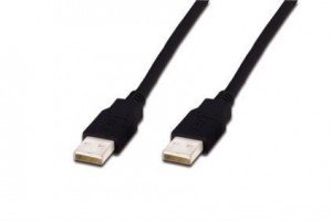 Assmann Kabel połączeniowy USB 2.0 HighSpeed Typ USB A/USB A M/M 3m Czarny