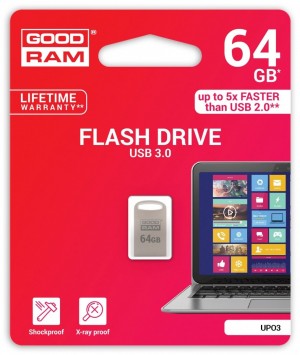GoodRam Flash Disk UPO3 64GB USB 3.0 stříbrná