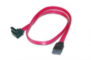 Assmann Kabel połączeniowy Serial ATA Typ SATA (7pin) kątowy/SATA (7pin) Ż/Ż 0,5m Czerwony