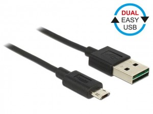 DeLOCK Kabel Micro USB AM-BM Dual Easy-USB 1m