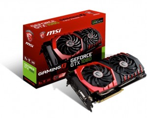 MSI GeForce GTX 1080, 8GB GDDR5X (256 Bit), HDMI, DVI, 3xDP