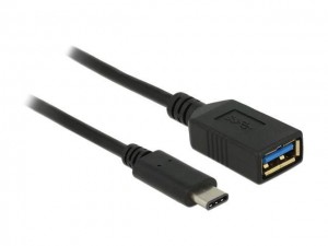 DeLOCK Adapter USB Type-C(M)->USB-A(F) 3.1 15cm