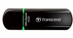 Transcend Flash Disk 16GB JetFlash?600, USB 2.0 (R:32/W:16 MB/s) černá/zelená