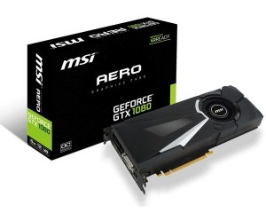 MSI GeForce GTX 1080 OC, 8GB GDDR5X (256 Bit), HDMI, DVI, 3xDP